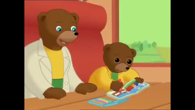 Image de la scène « Petit Ours Brun — le train »
