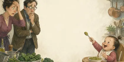 Illustration of the story « Les Fines Bouchées du bébé »