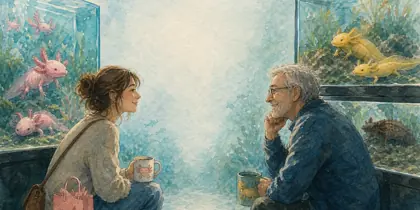 Illustration of the story « J'adore les axolotls »