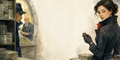 Illustration of the story « Le Bouton rouge »