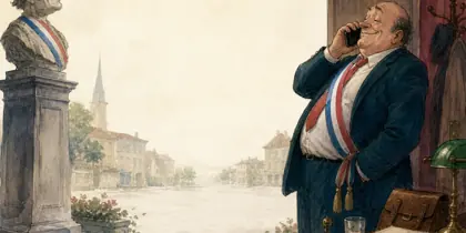 Illustration of the story « Le Dernier Discours du maire »