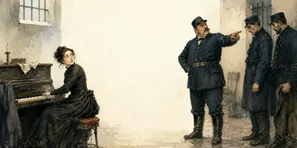 Illustration of the story « Devoirs de prison »